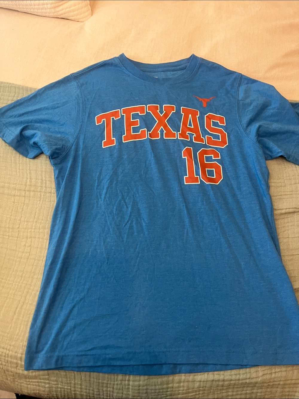 Texas Longhorns 'TEXAS 16' Blue Short Sleeve Tee